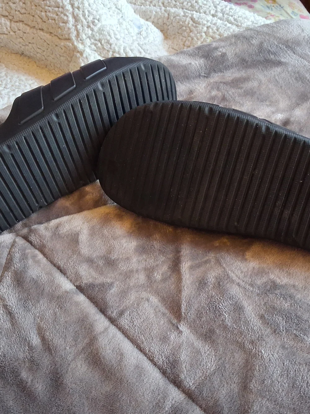 adidas Men's Black Slide Sandals
